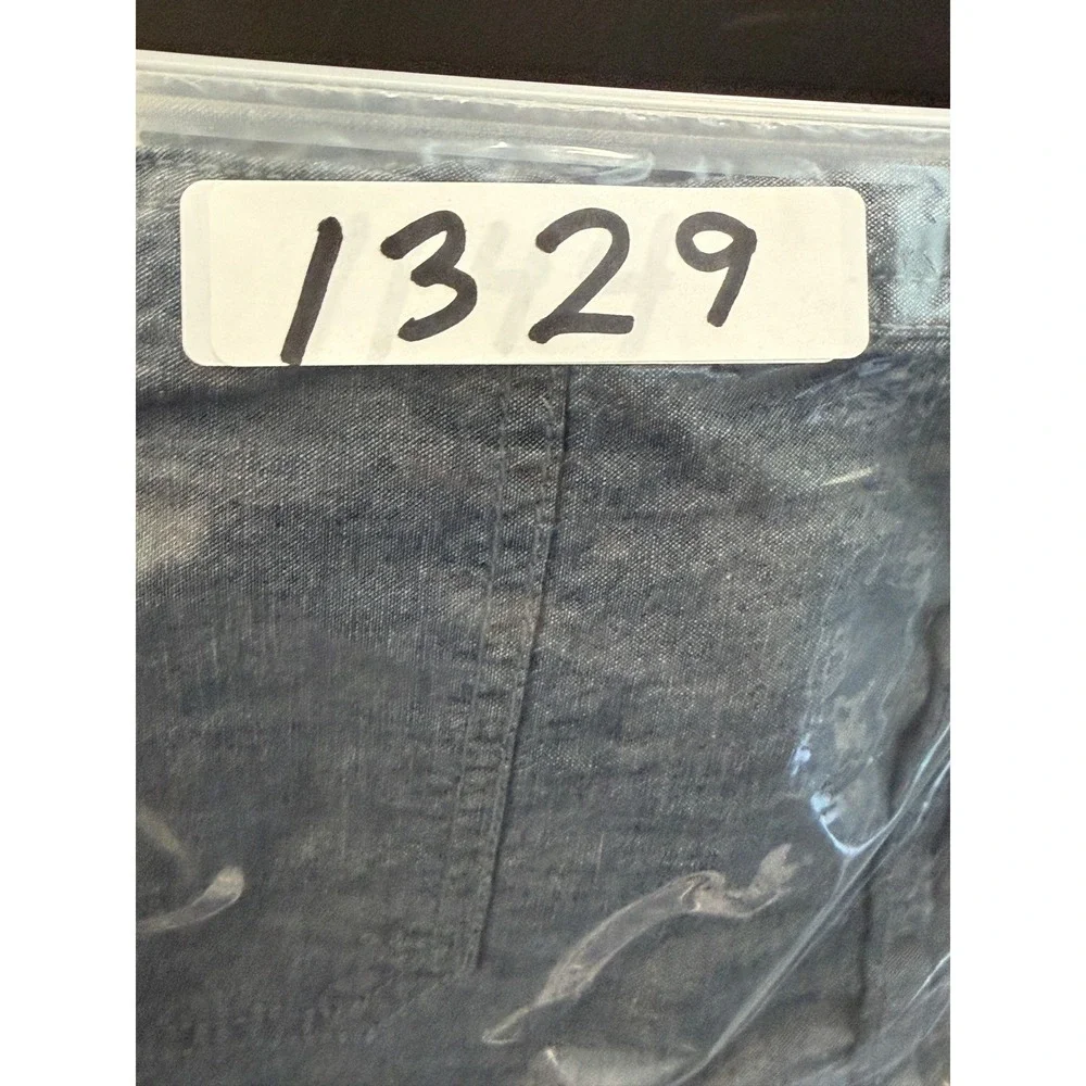 Vince Nautical Fisherman Womens Blue Chambray Cotton Shorts 29 Adjustable Coasta